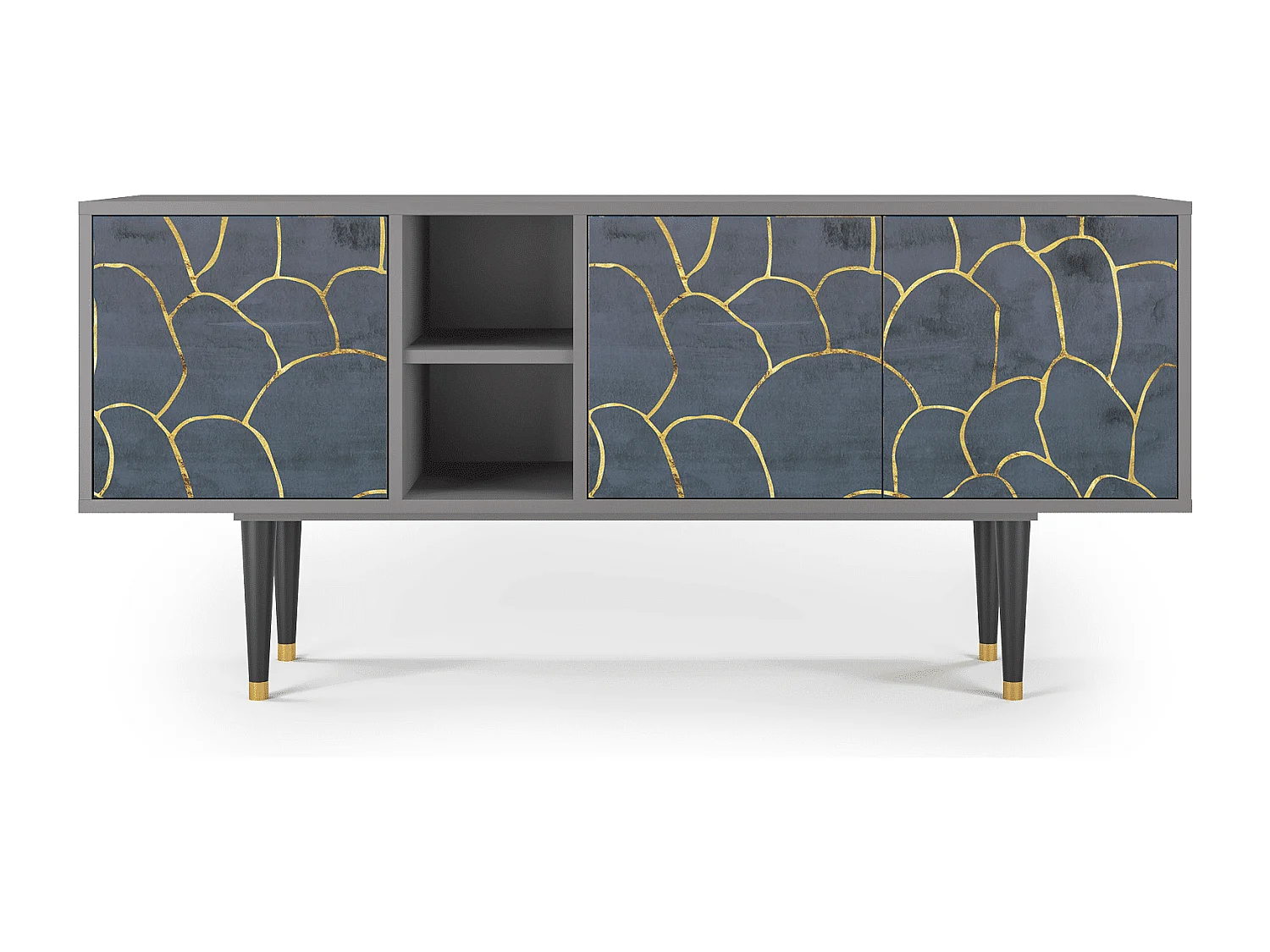 Meuble TV - 150х69х41 cm - T5 - Blue Lagoon, Gris