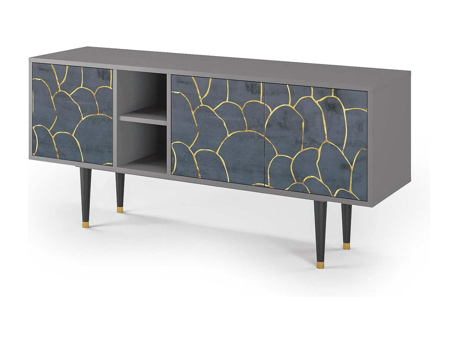 Meuble TV - 150х69х41 cm - T5 - Blue Lagoon, Gris