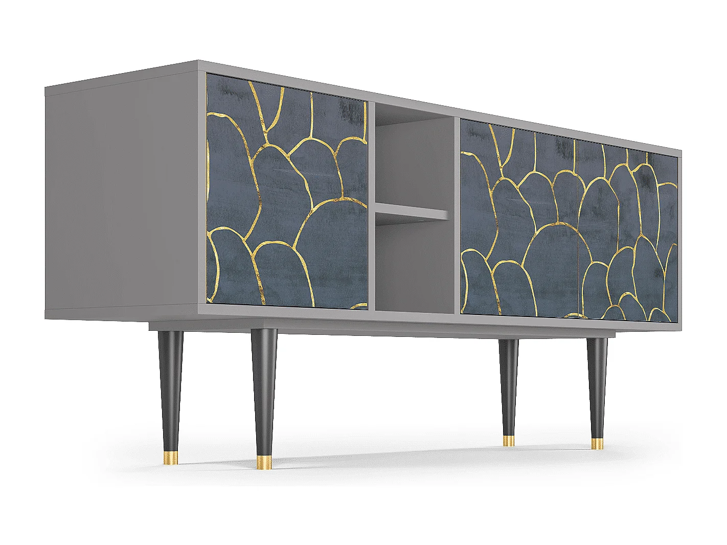 Meuble TV - 150х69х41 cm - T5 - Blue Lagoon, Gris