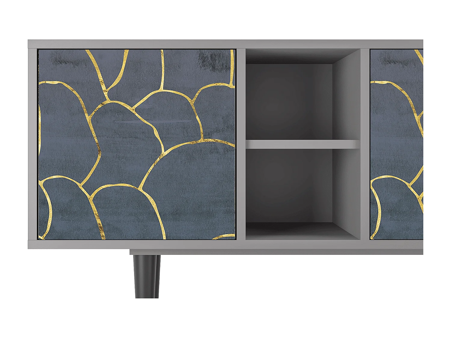 Meuble TV - 150х69х41 cm - T5 - Blue Lagoon, Gris