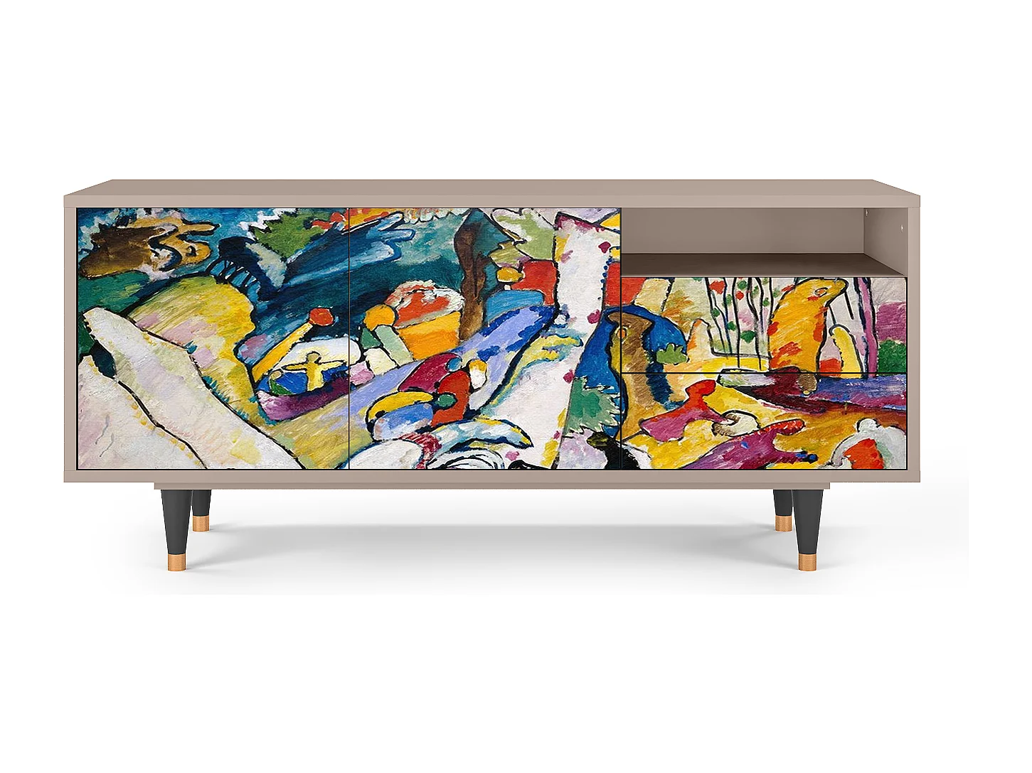 TV-meubel - 125х56х41 cm - T7 - Improvisation 26  , Latte