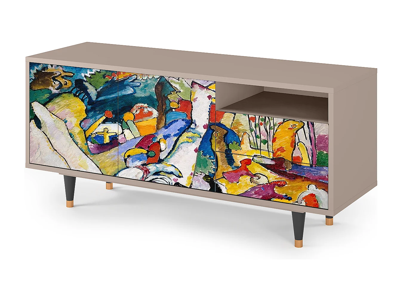 TV-meubel - 125х56х41 cm - T7 - Improvisation 26  , Latte