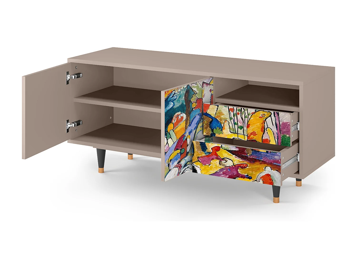 TV-meubel - 125х56х41 cm - T7 - Improvisation 26  , Latte