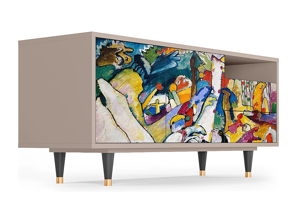 Mueble de TV - 125х56х41 cm - T7 - Improvisation 26  , Latte