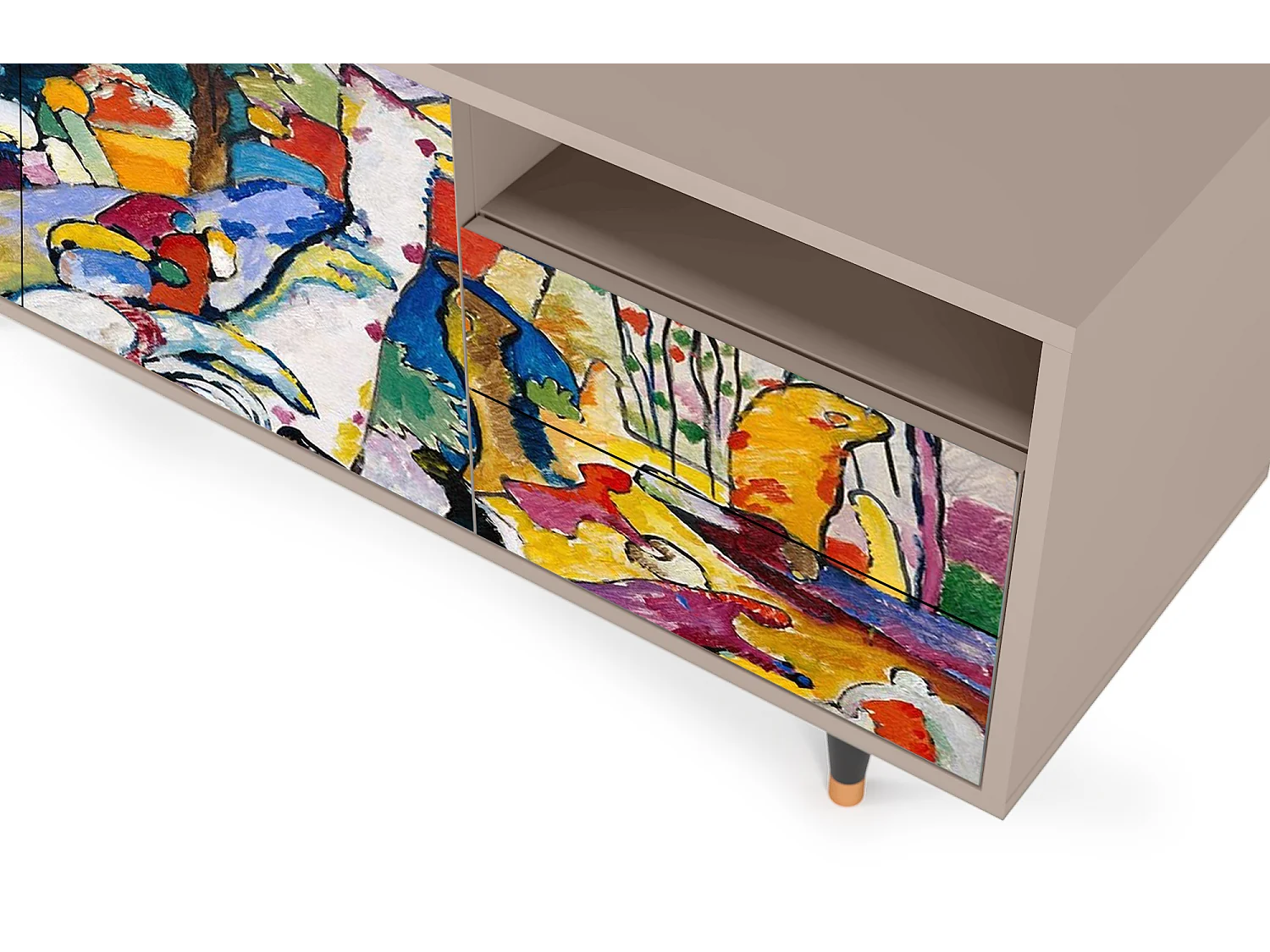 Mueble de TV - 125х56х41 cm - T7 - Improvisation 26  , Latte