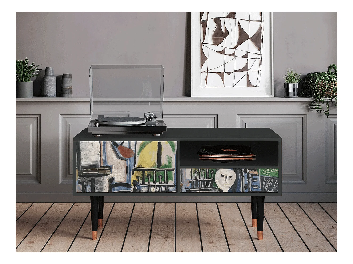 Mobile TV - 115х59х48 cm - T3 - The Studio , Antracite