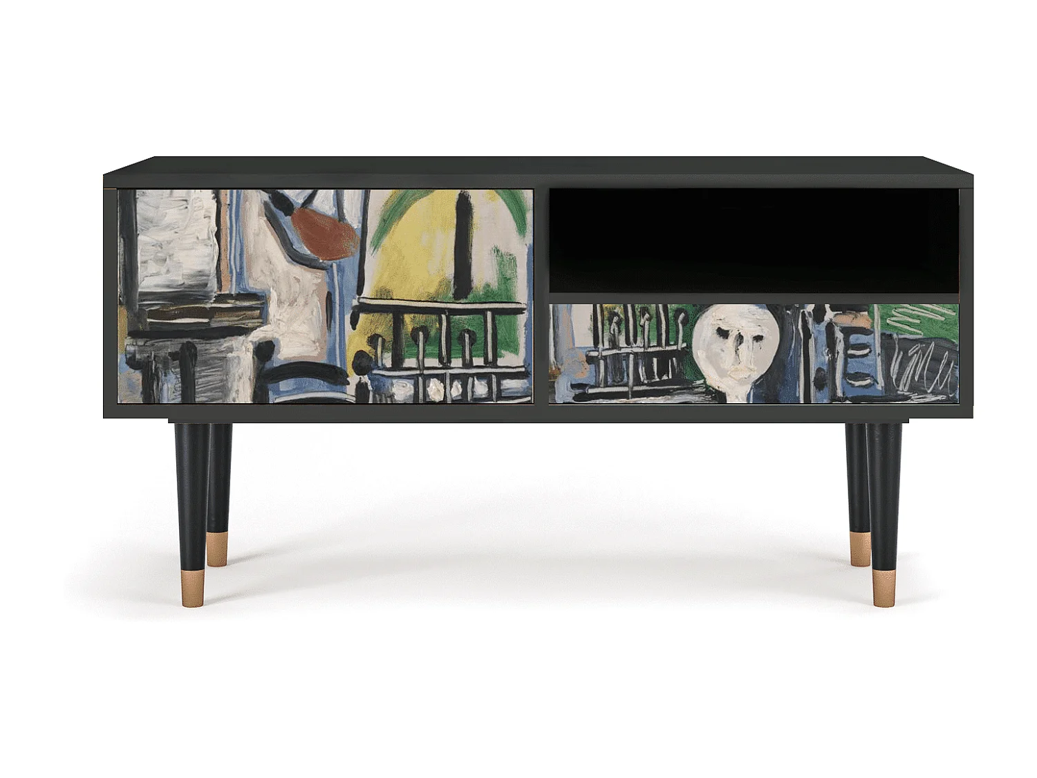 Mueble de TV - 115х59х48 cm - T3 - The Studio , Antracita