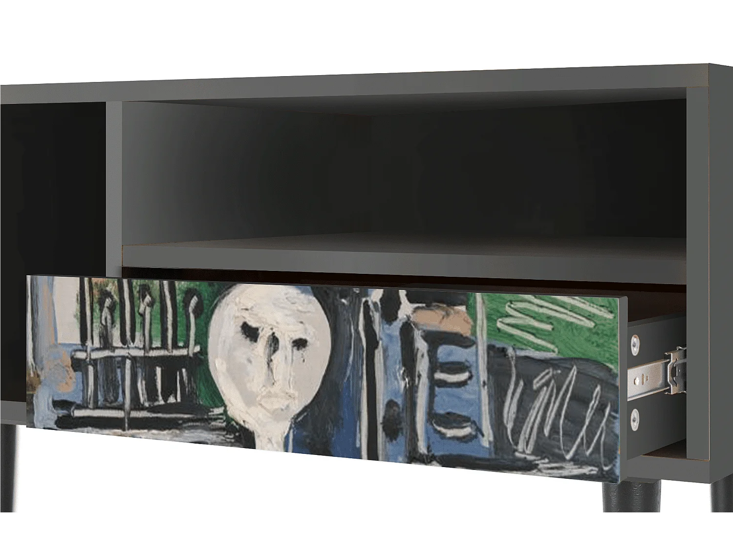 TV-meubel - 115х59х48 cm - T3 - The Studio , Antraciet