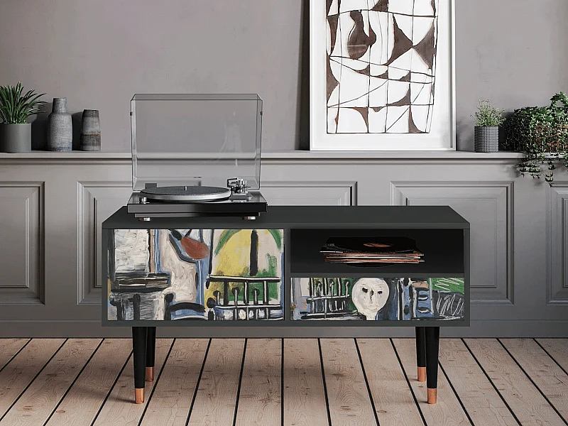 TV-Möbel - 115х59х48 cm - T3 - The Studio , Anthrazit