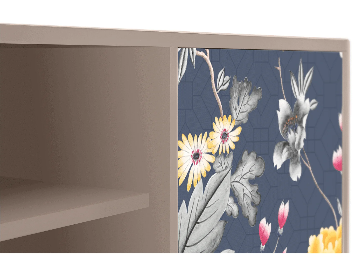 Meuble TV - 170х69х48 cm - T2 - Dark Flower Bed, Latte