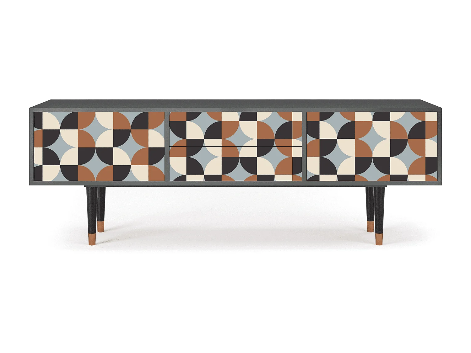 Meuble TV - 170х59х48 cm - T4 - Brown Sensation, Anthracite