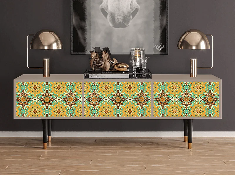 Meuble TV - 170х59х48 cm - T4 - Indian Spices, Latte