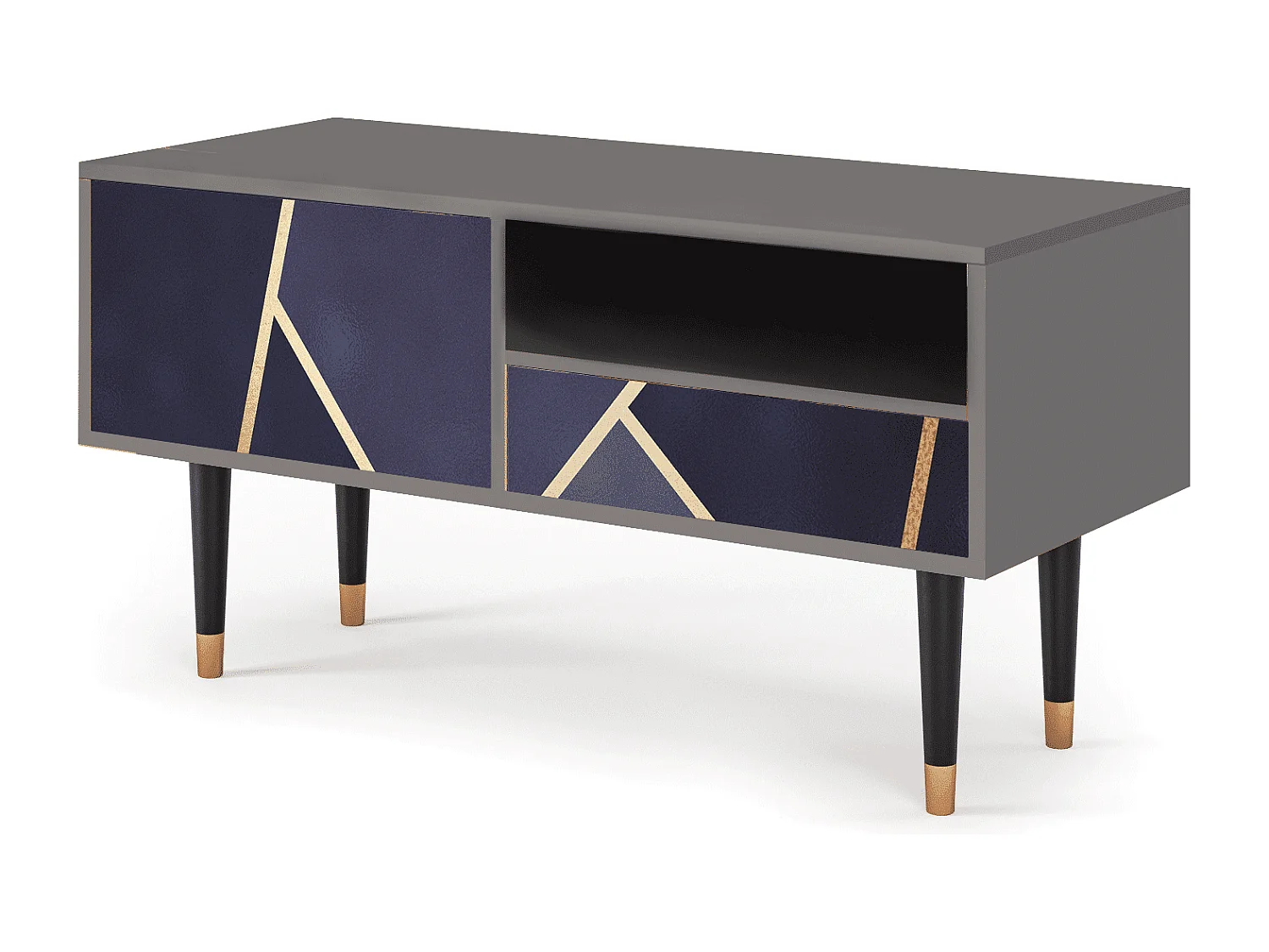 TV-Möbel - 115х59х48 cm - T3 - The Amethyst, Grau