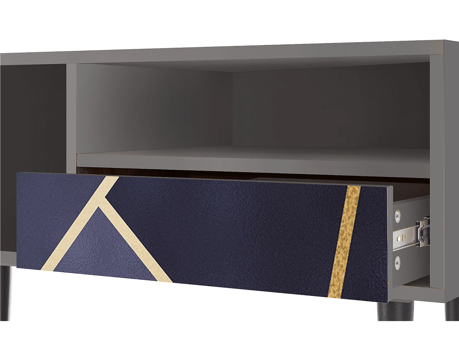 TV-Möbel - 115х59х48 cm - T3 - The Amethyst, Grau