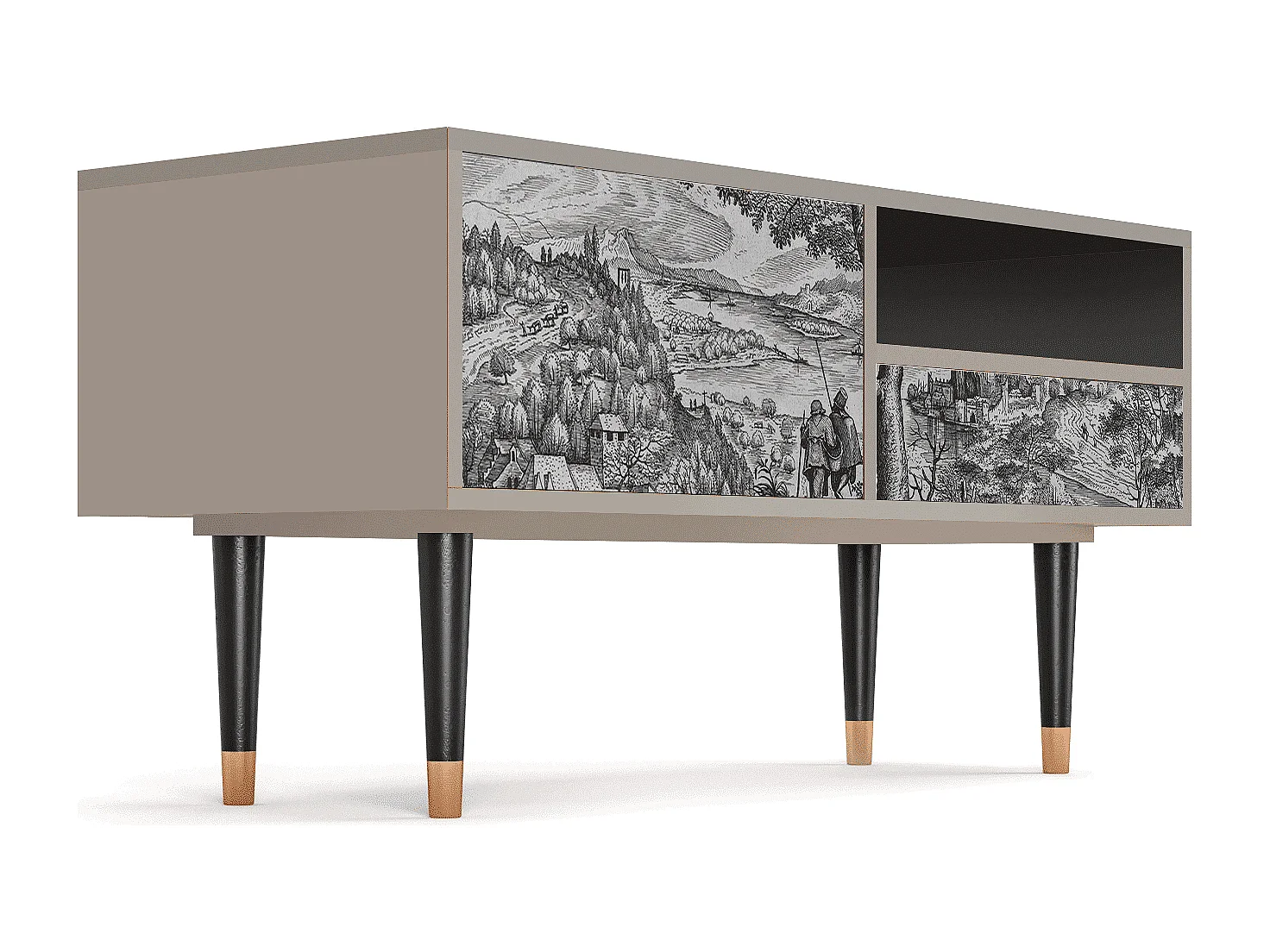 TV-Möbel - 115х59х48 cm - T3 - Milites Requiescentes, Sand