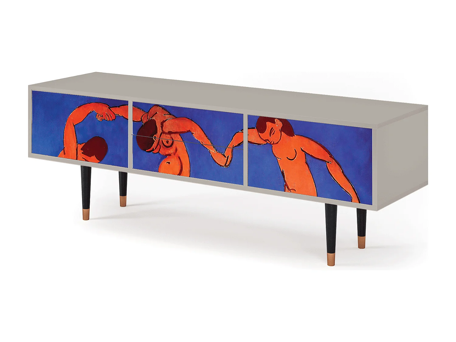Mobile TV - 170х59х48 cm - T4 - The Dance by Matisse , Sabbia
