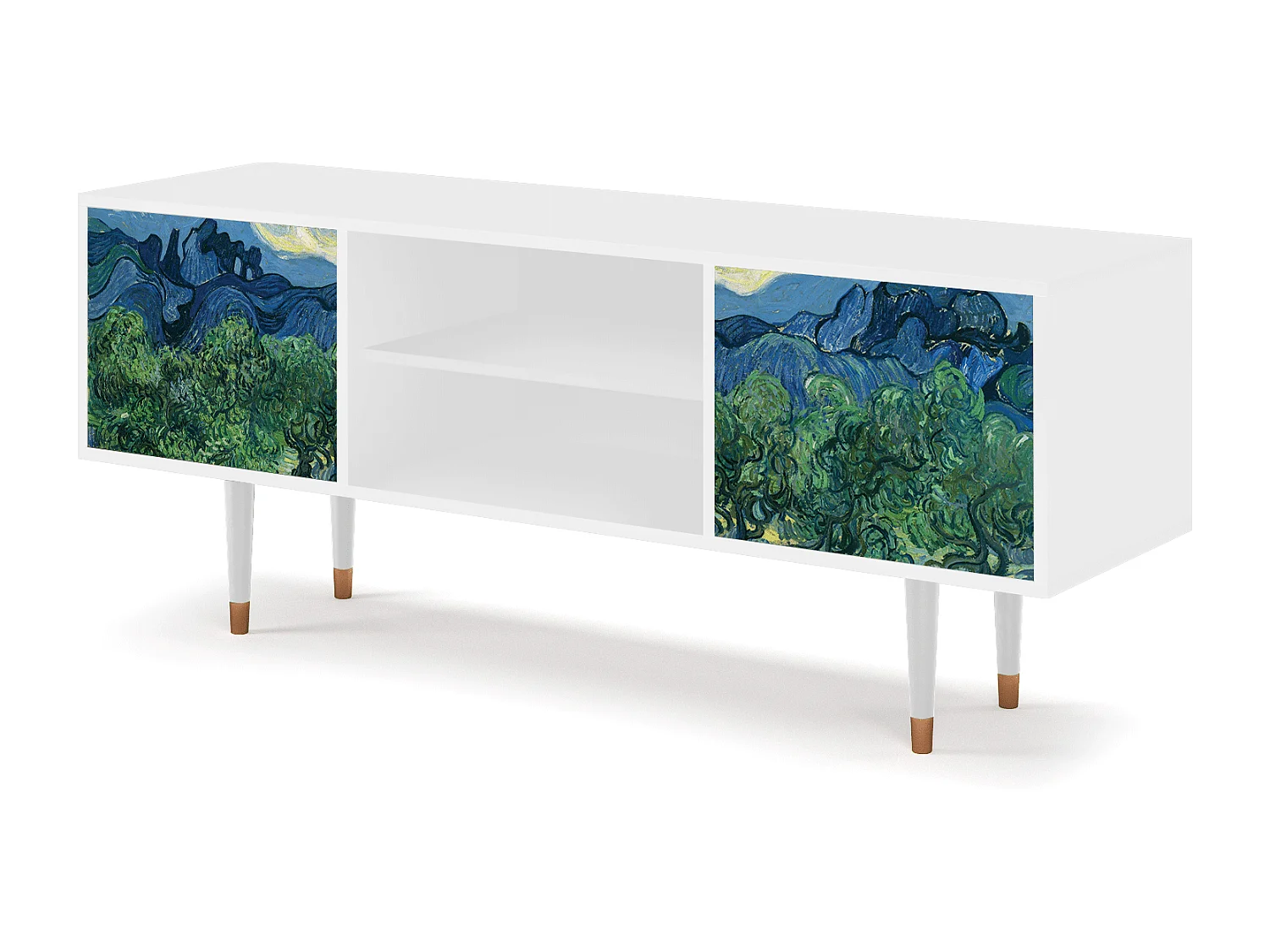 Meuble TV - 170х69х48 cm - T2 - The Oil Trees, Blanc