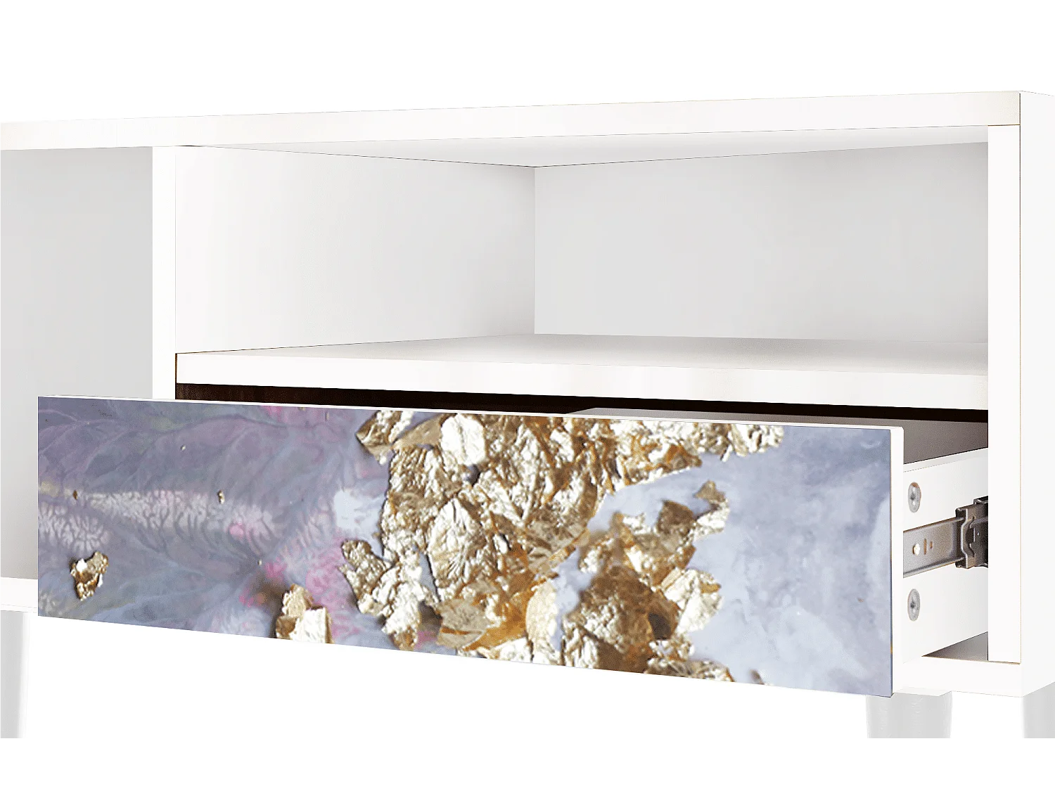 TV-Möbel - 115х59х48 cm - T3 - Planet Earth, Weiß