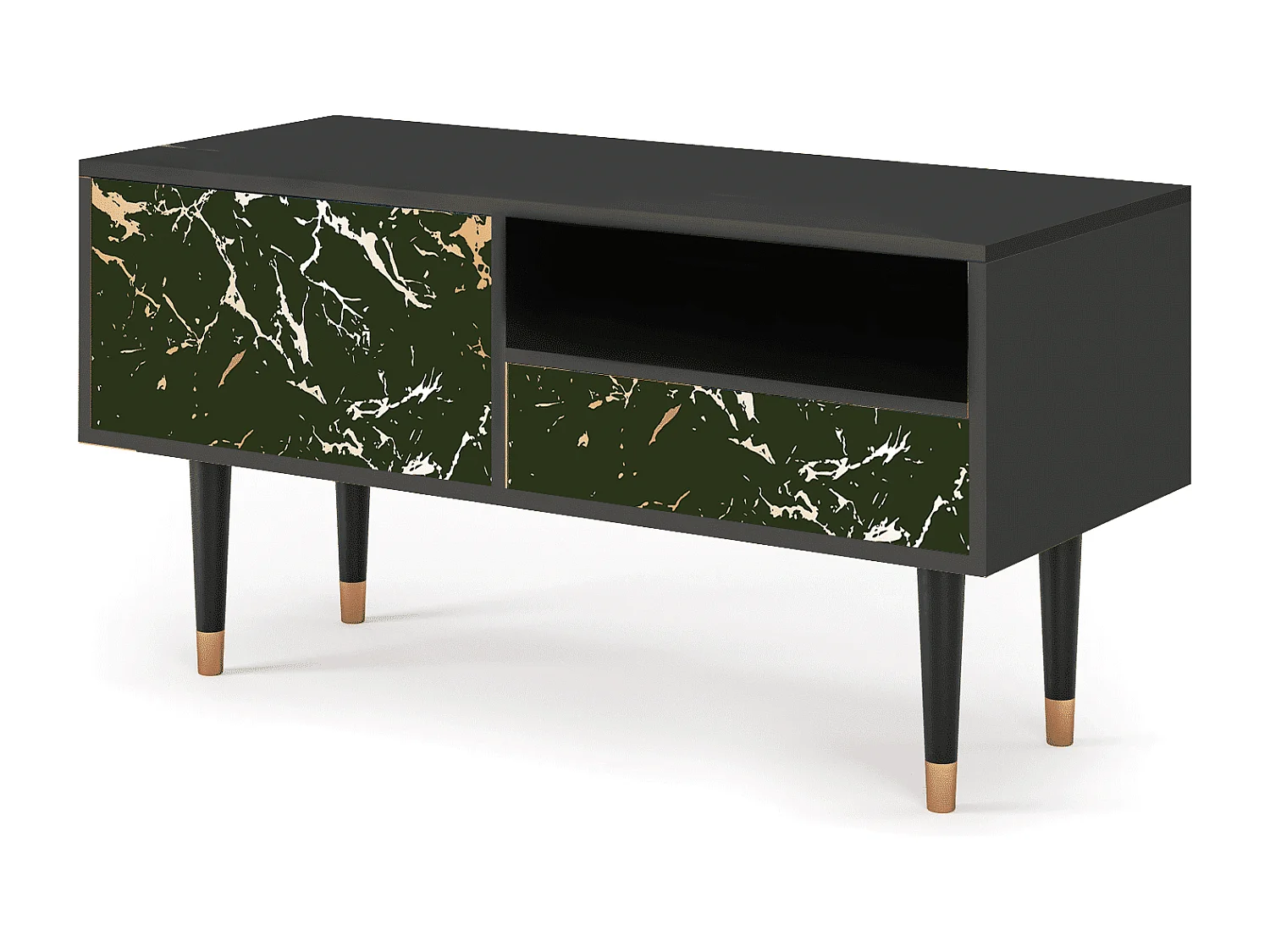 Meuble TV - 115х59х48 cm - T3 - Amazon Forest, Anthracite