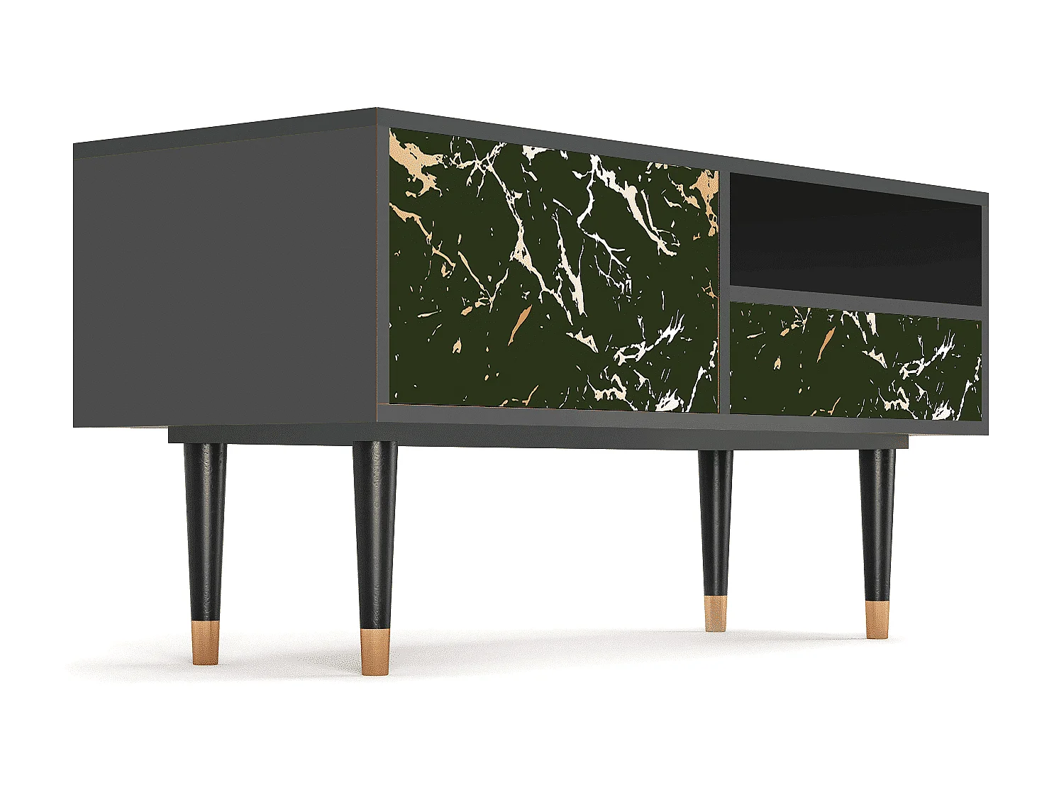 Meuble TV - 115х59х48 cm - T3 - Amazon Forest, Anthracite