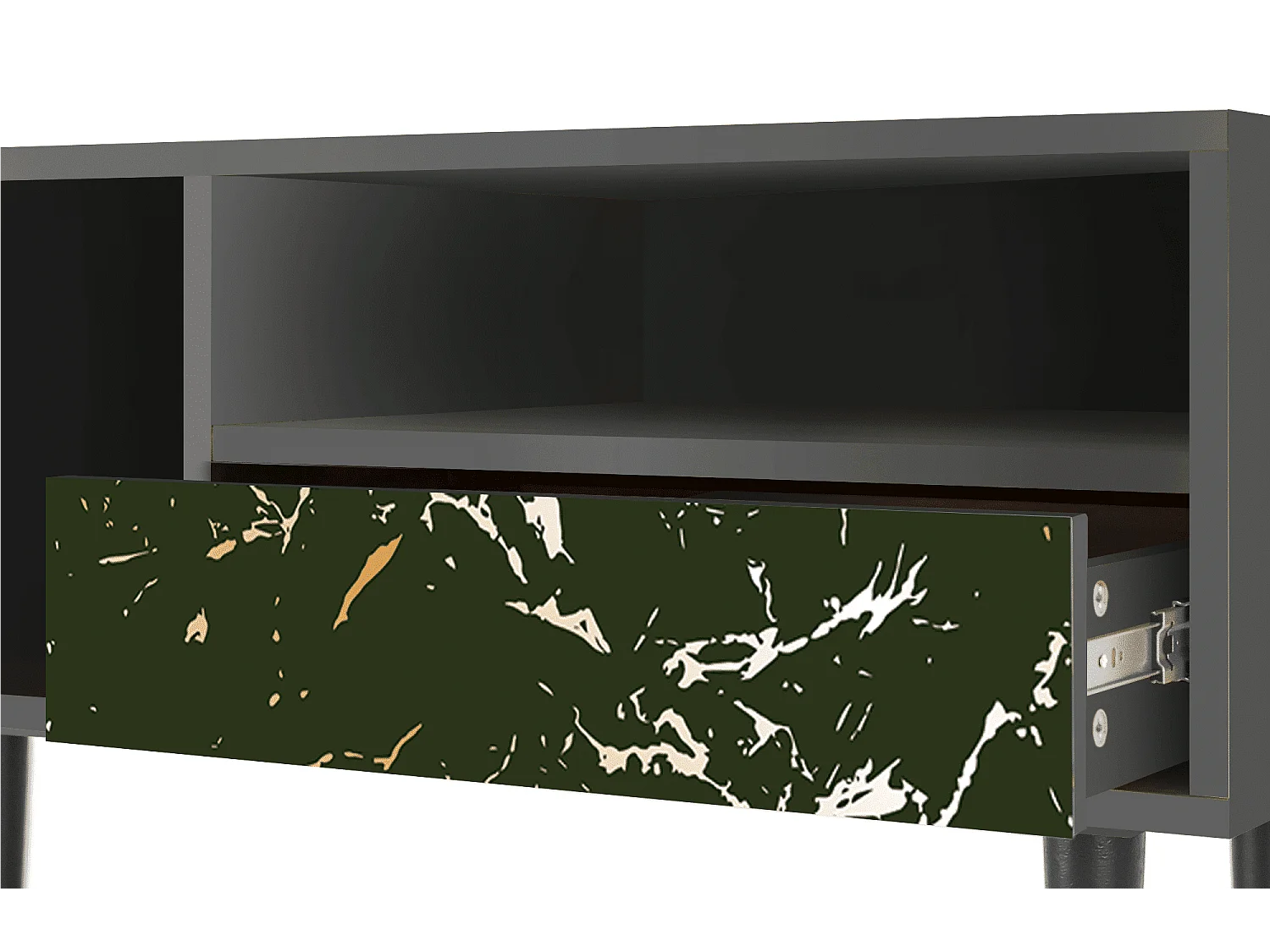 Meuble TV - 115х59х48 cm - T3 - Amazon Forest, Anthracite