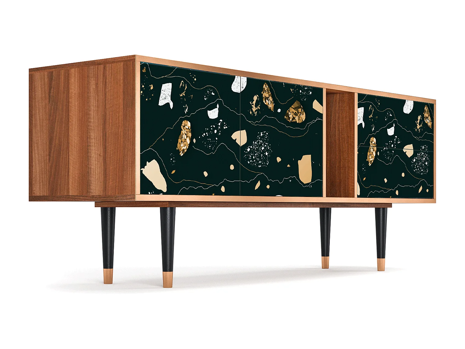 TV-meubel - 170х69х48 cm - T1 - Space Rocks, Walnoot