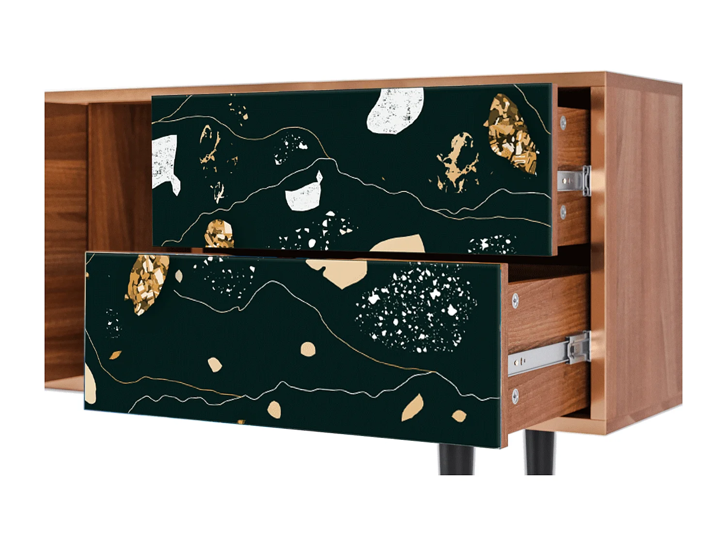 TV-meubel - 170х69х48 cm - T1 - Space Rocks, Walnoot