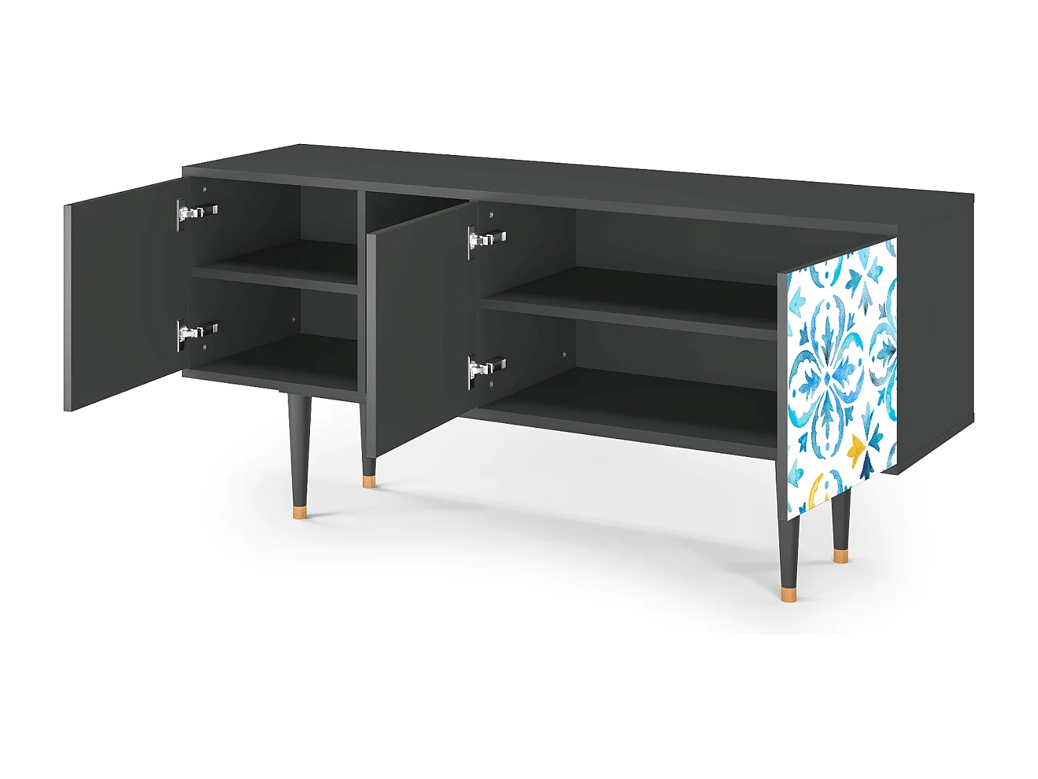 Meuble TV - 150х69х41 cm - T5 - Lisbon Flover, Anthracite