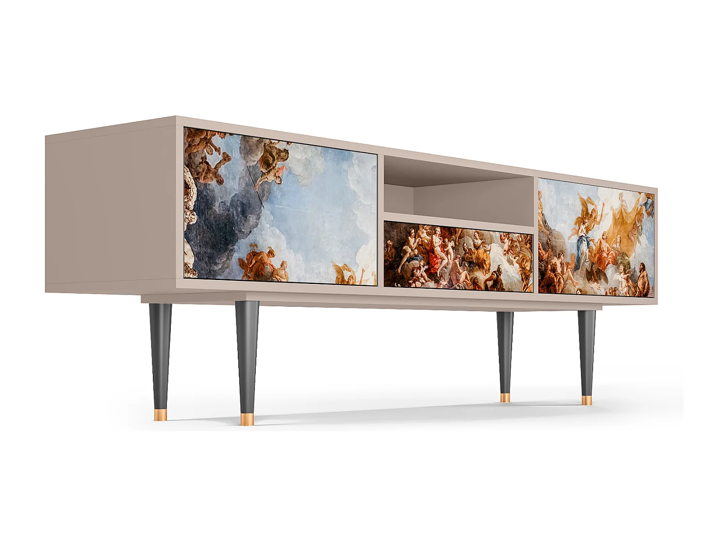 Mueble de TV - 170х59х41 cm - T6 - Versailles, Latte