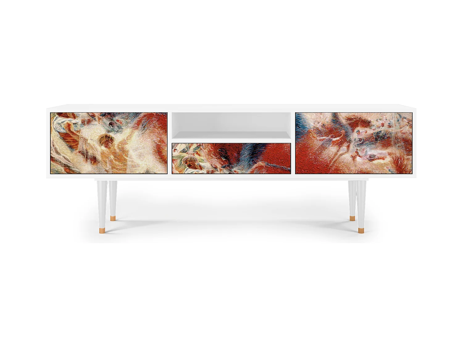 TV-Möbel - 170х59х41 cm - T6 - The City Rises, Weiß