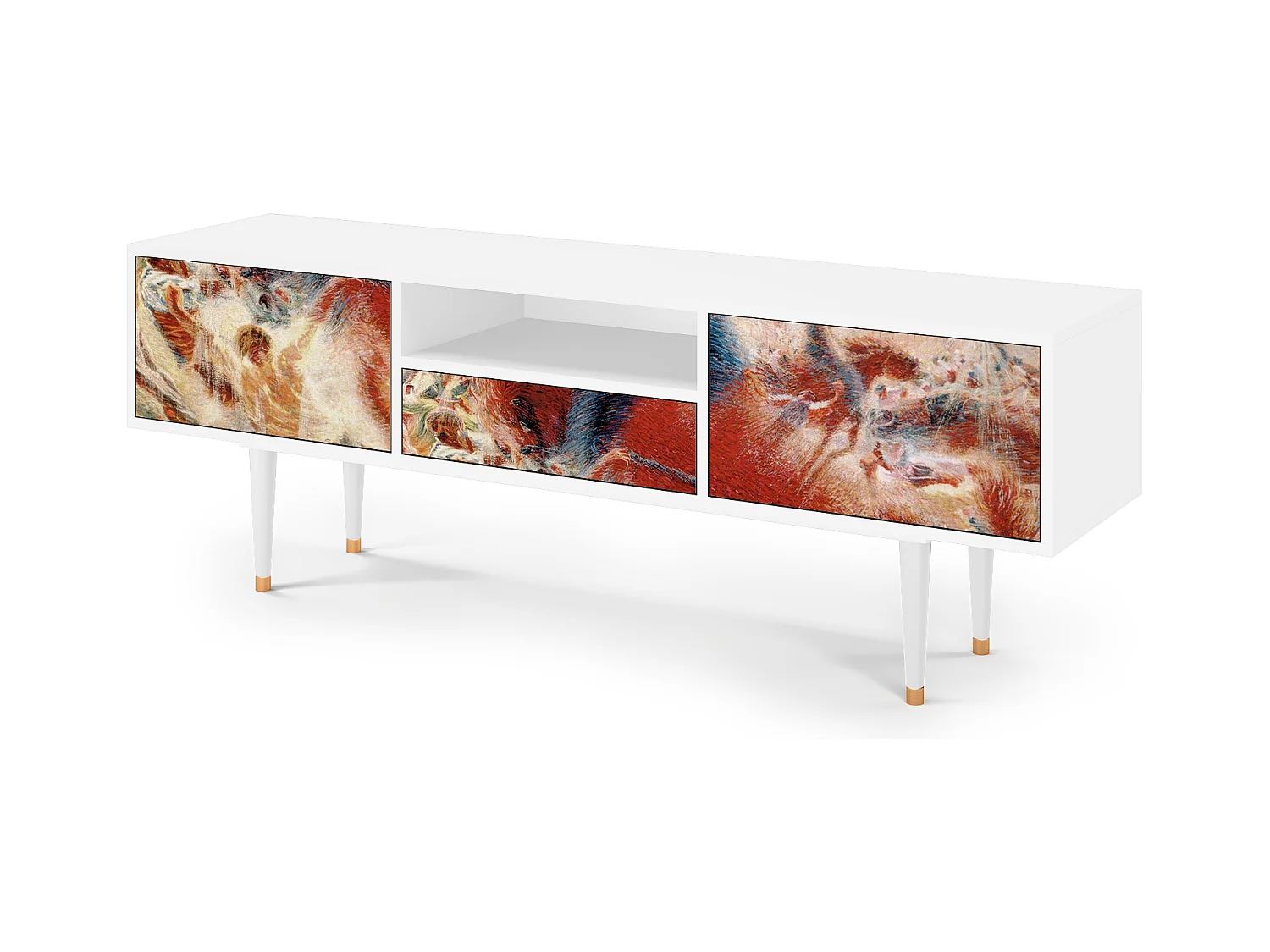 TV-Möbel - 170х59х41 cm - T6 - The City Rises, Weiß