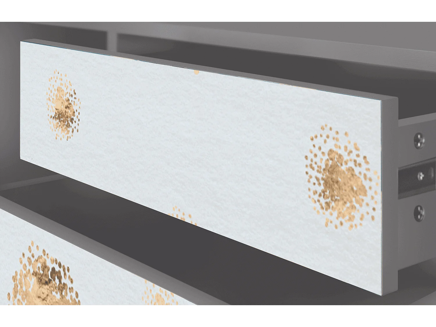 Szafka RTV - 170х59х48 cm - T4 - Sky Latte, Szary