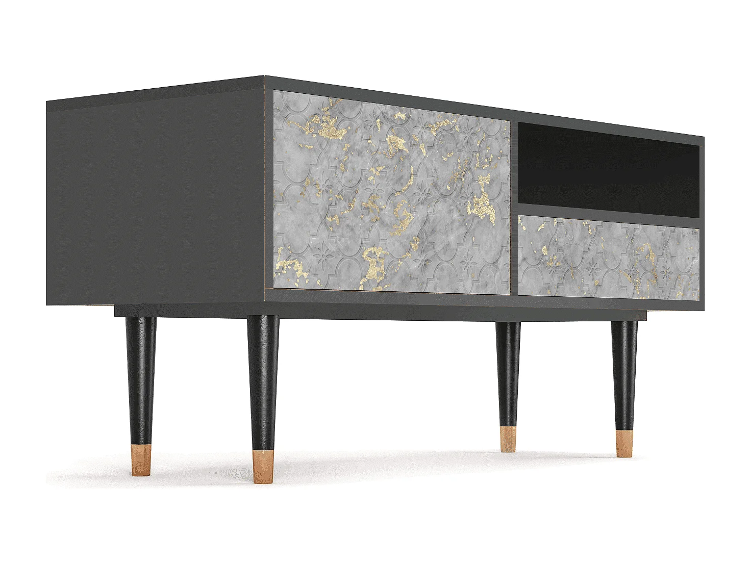 Meuble TV - 115х59х48 cm - T3 - Mariana Trench, Anthracite