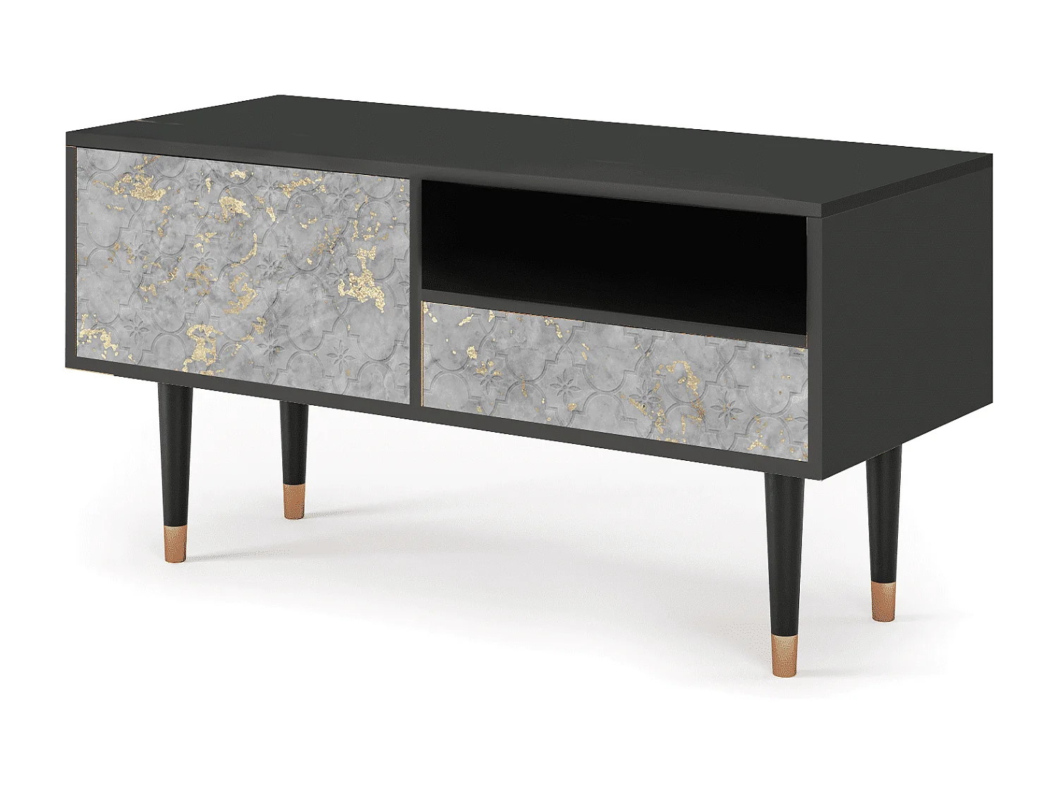 Meuble TV - 115х59х48 cm - T3 - Mariana Trench, Anthracite