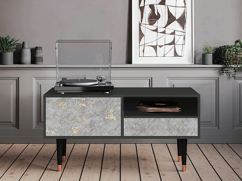 Meuble TV - 115х59х48 cm - T3 - Mariana Trench, Anthracite