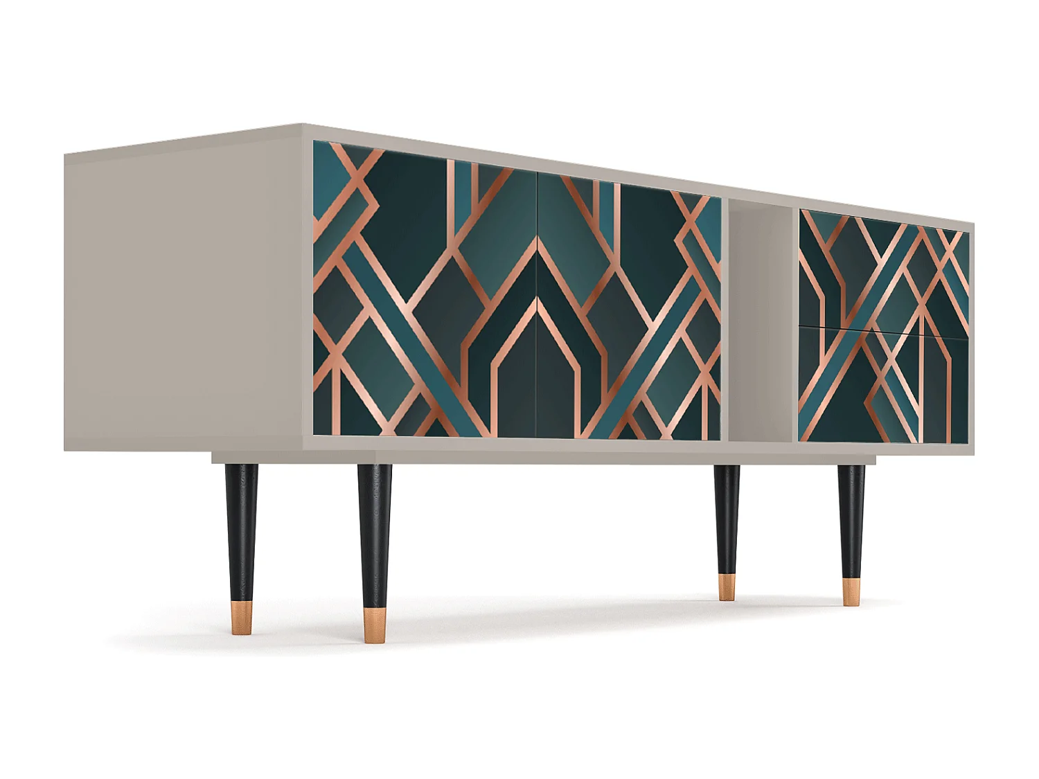 Meuble TV - 170х69х48 cm - T1 - Bronze Crossroad, Sable