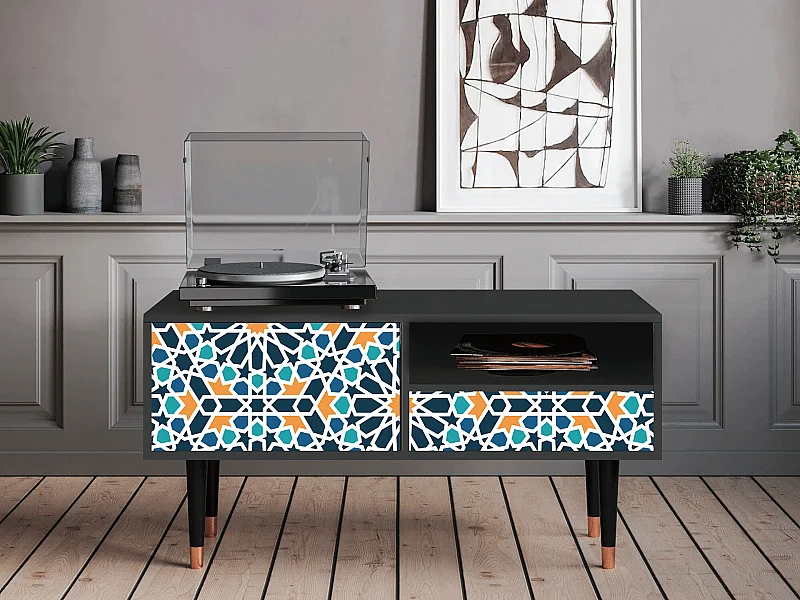 Meuble TV - 115х59х48 cm - T3 - Kaleidoscope, Anthracite