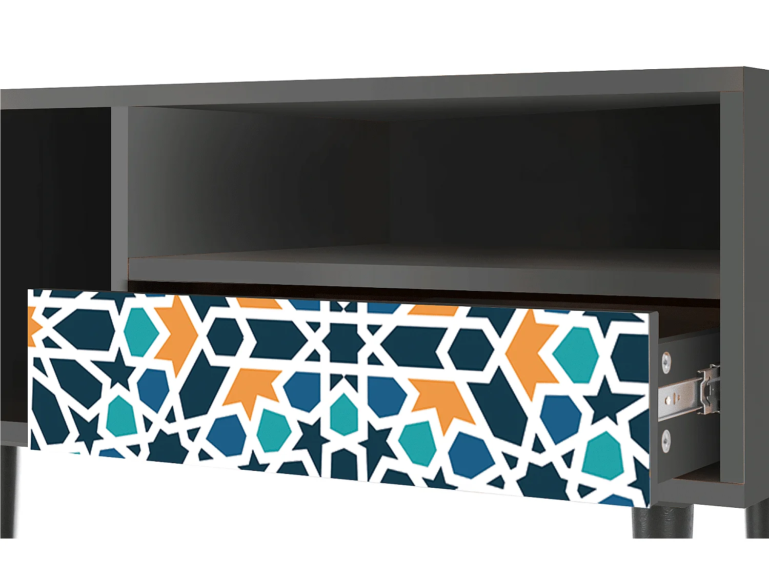 Mobile TV - 115х59х48 cm - T3 - Kaleidoscope, Antracite