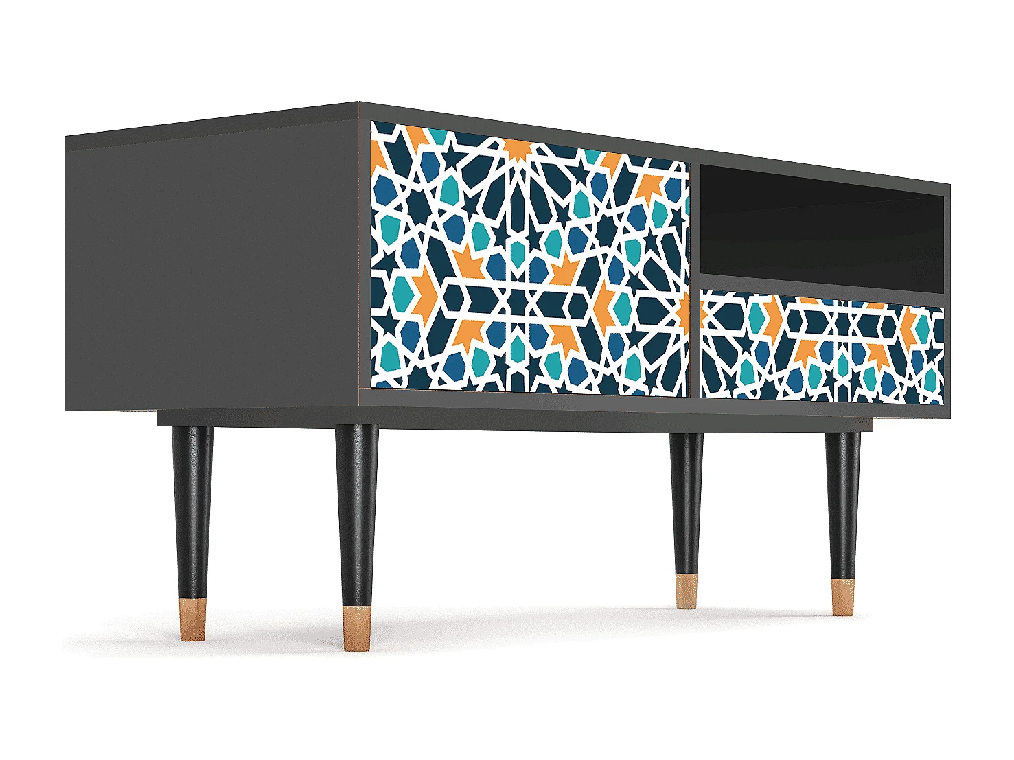 Meuble TV - 115х59х48 cm - T3 - Kaleidoscope, Anthracite