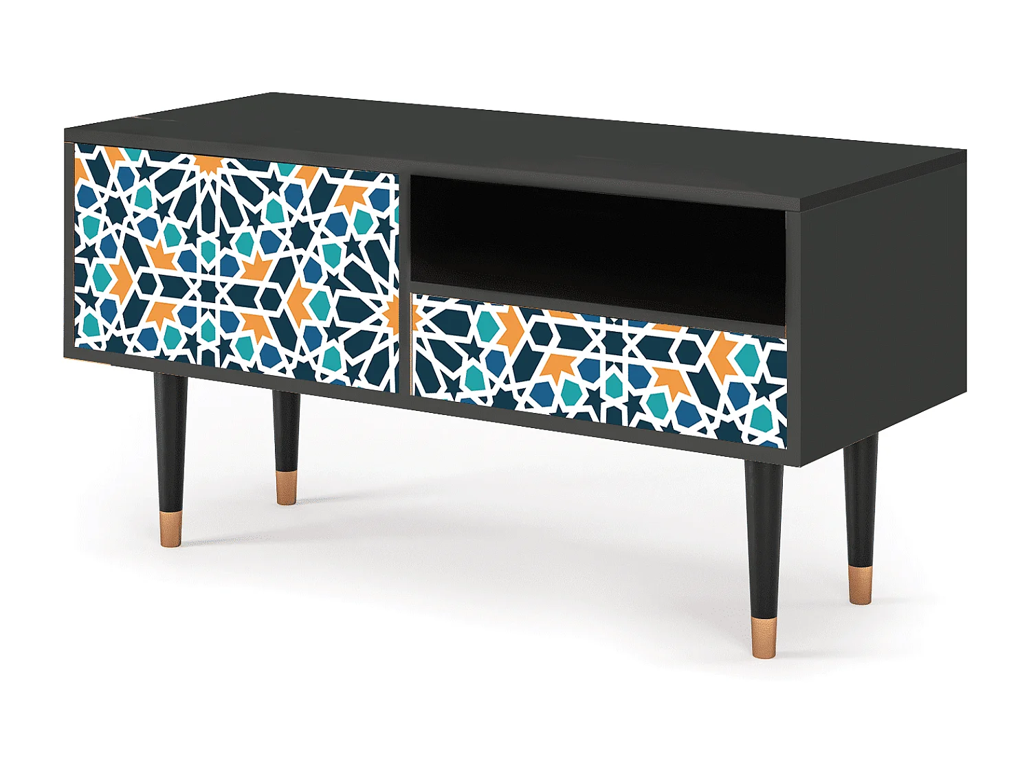 TV-meubel - 115х59х48 cm - T3 - Kaleidoscope, Antraciet