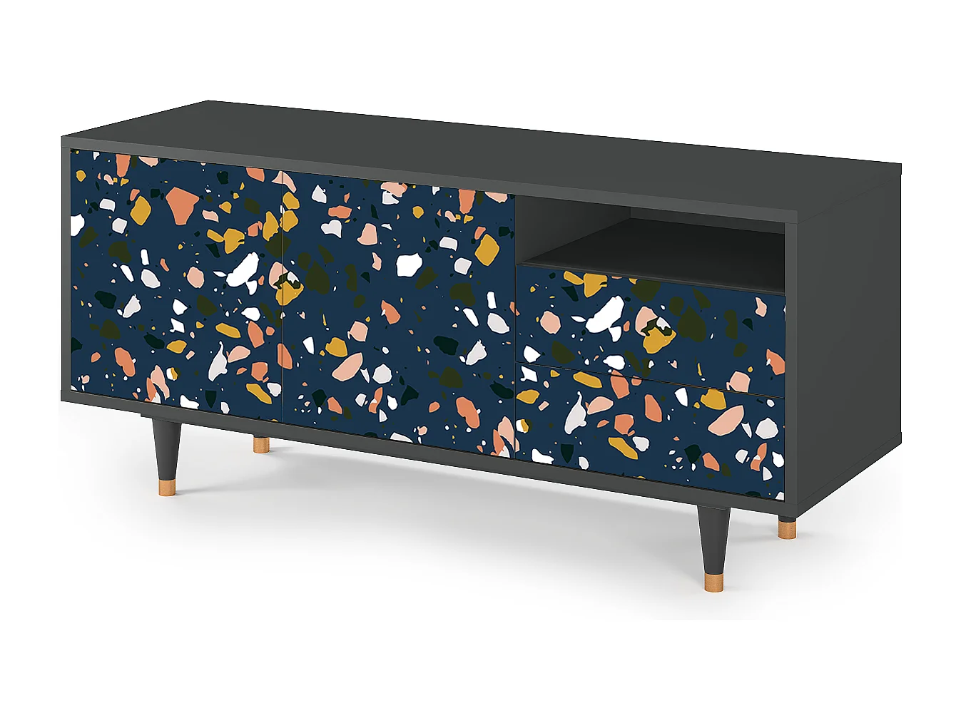 TV-meubel - 125х56х41 cm - T7 - Night Sky Langhterns, Antraciet