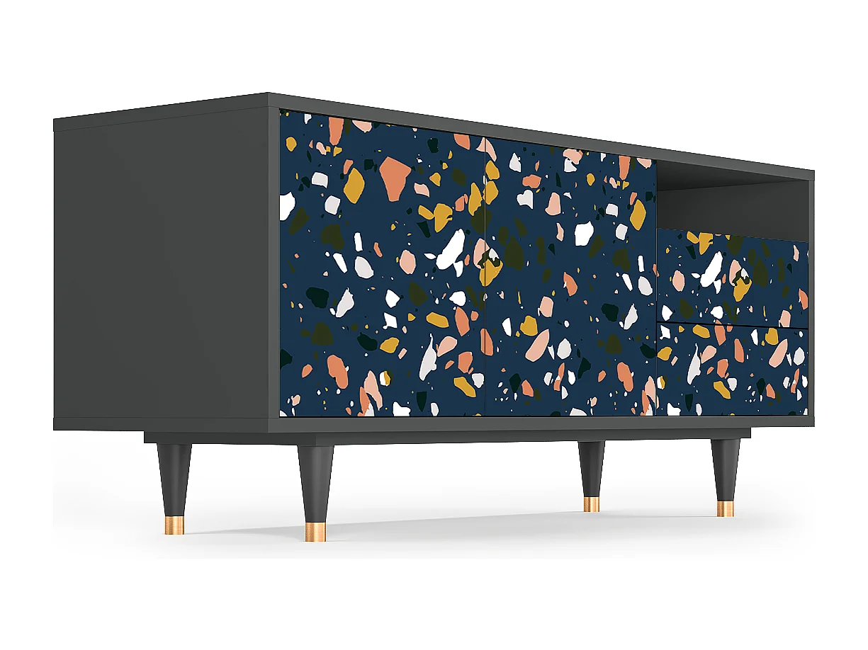 TV-meubel - 125х56х41 cm - T7 - Night Sky Langhterns, Antraciet