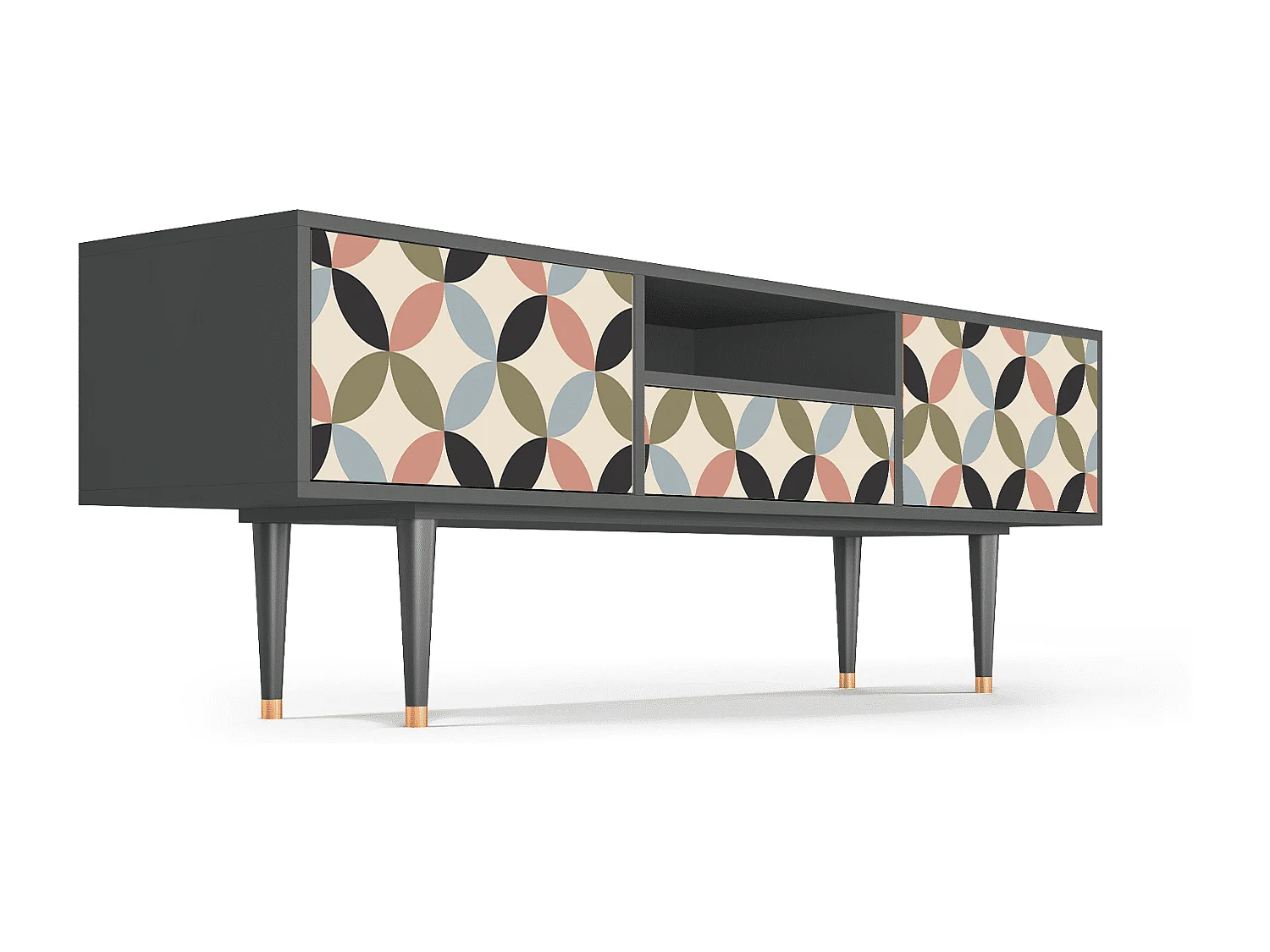 Meuble TV - 170х59х41 cm - T6 - Butterfly Effect, Anthracite