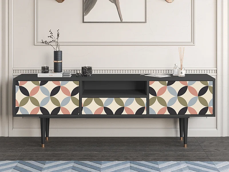 Meuble TV - 170х59х41 cm - T6 - Butterfly Effect, Anthracite