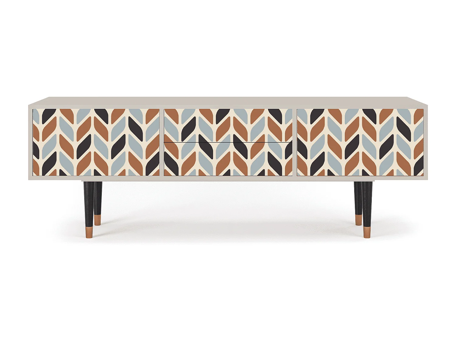 Szafka RTV - 170х59х48 cm - T4 - Beige Laure, Piaskowy