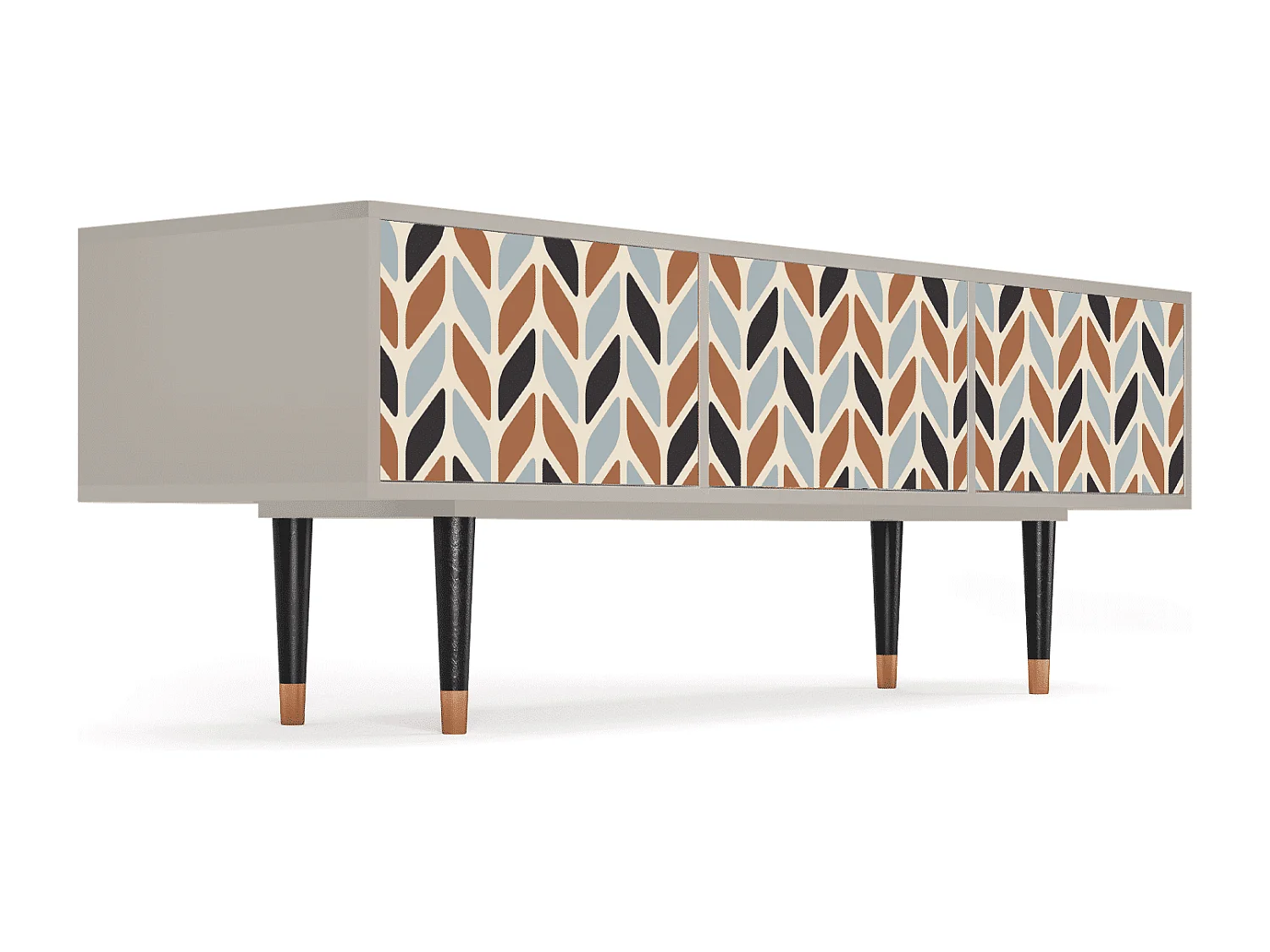 Szafka RTV - 170х59х48 cm - T4 - Beige Laure, Piaskowy