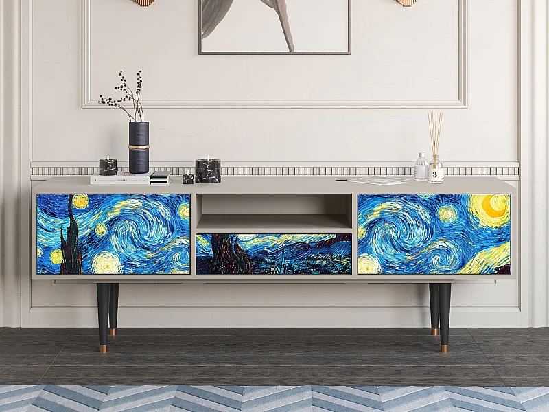 TV-meubel - 170х59х41 cm - T6 - The Starry Night  , Zand