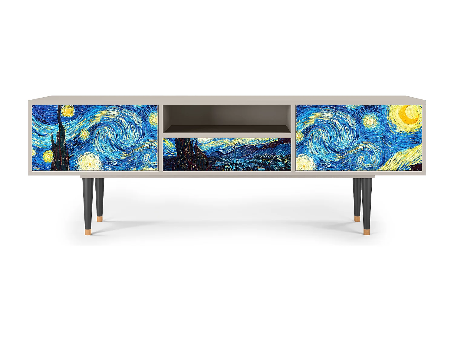 Meuble TV - 170х59х41 cm - T6 - The Starry Night  , Sable