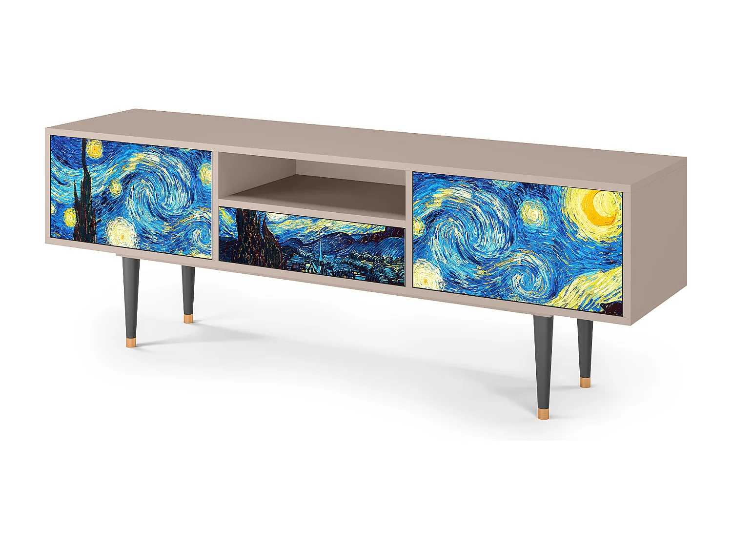 Meuble TV - 170х59х41 cm - T6 - The Starry Night  , Sable