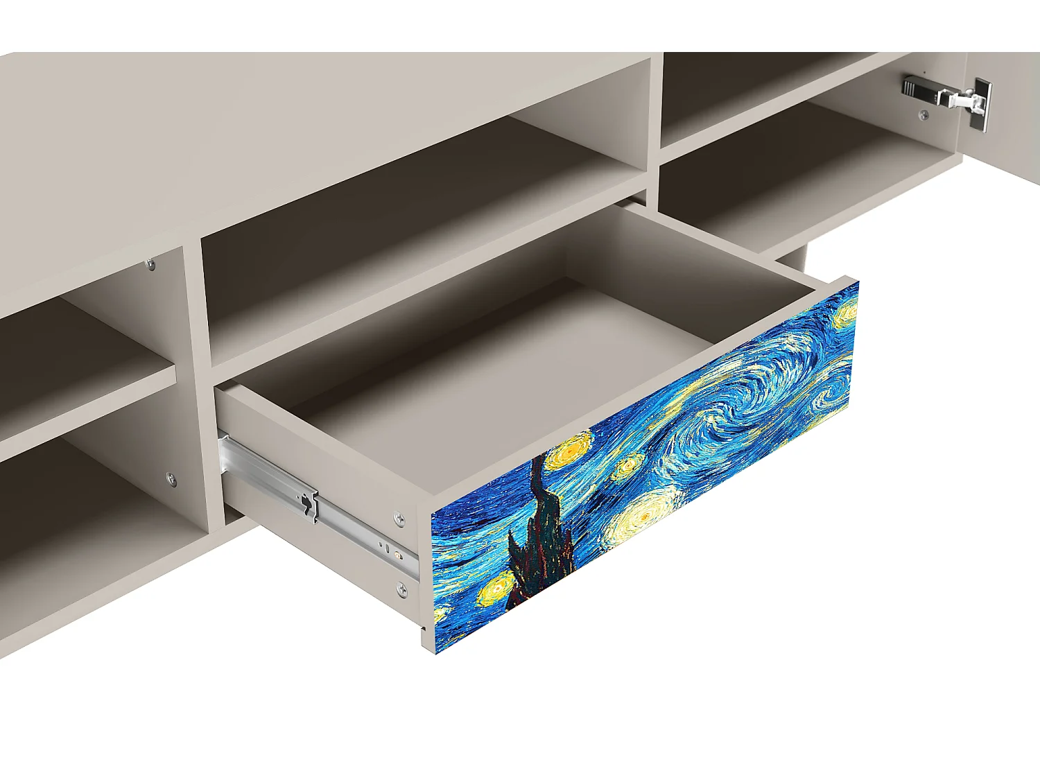 Meuble TV - 170х59х41 cm - T6 - The Starry Night  , Sable